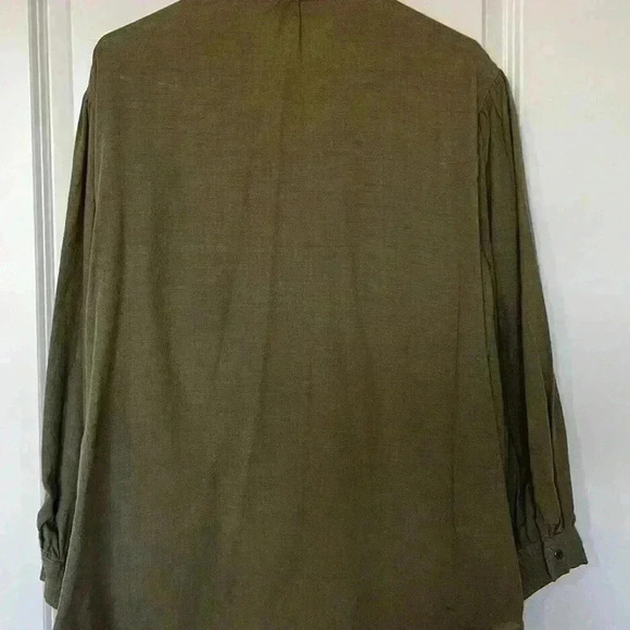 FAVLUX FASHION Long Sleeve V-Neck Top Women Size Large 100%Rayon - Picture 4 of 4
